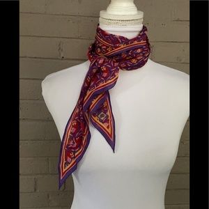 Vintage Anne Klein Print neck scarf